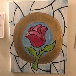 Beauty and the beast inspired painting